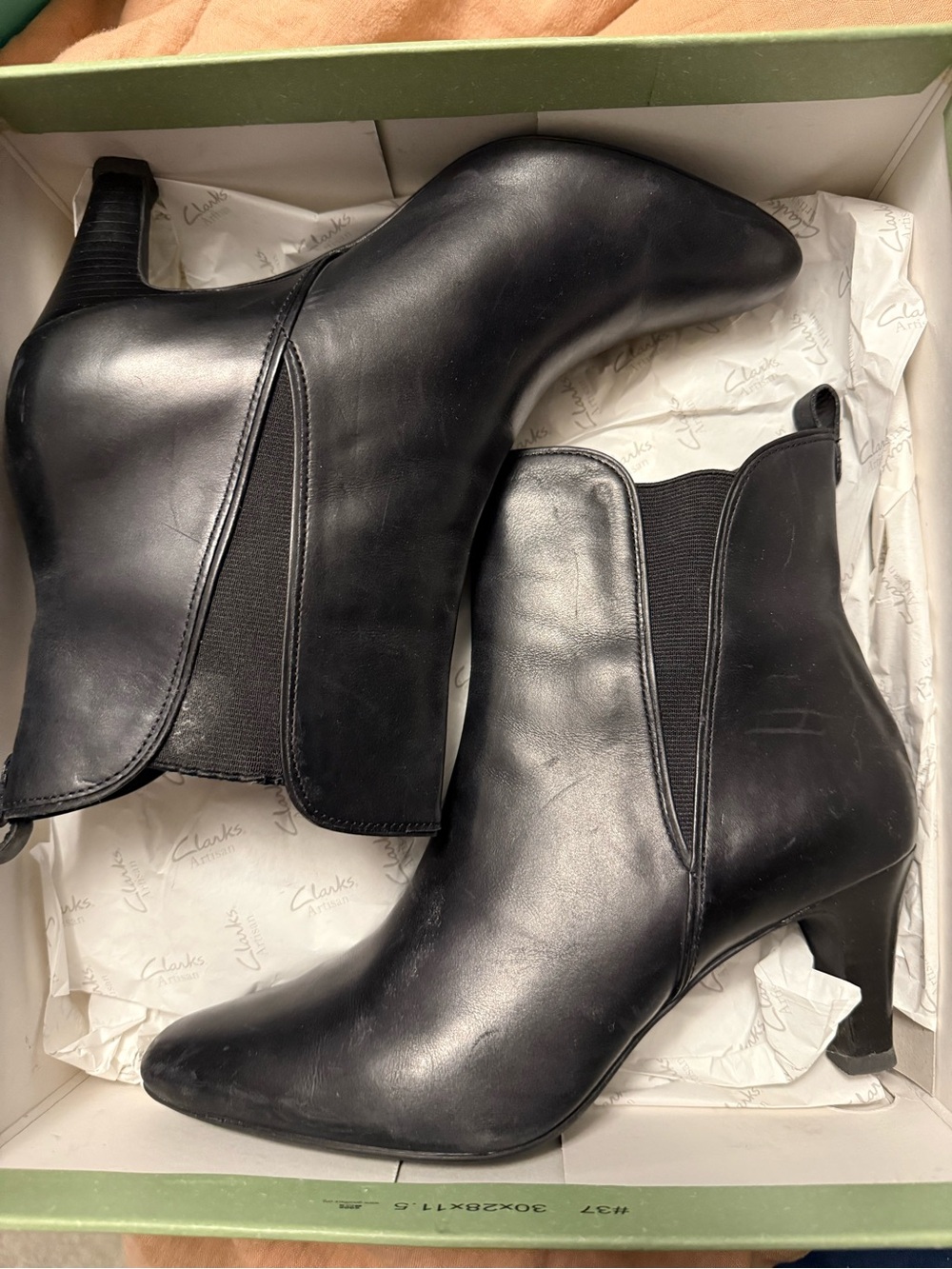 Black Leather Ankle Boots - Clarks Artisan Collection